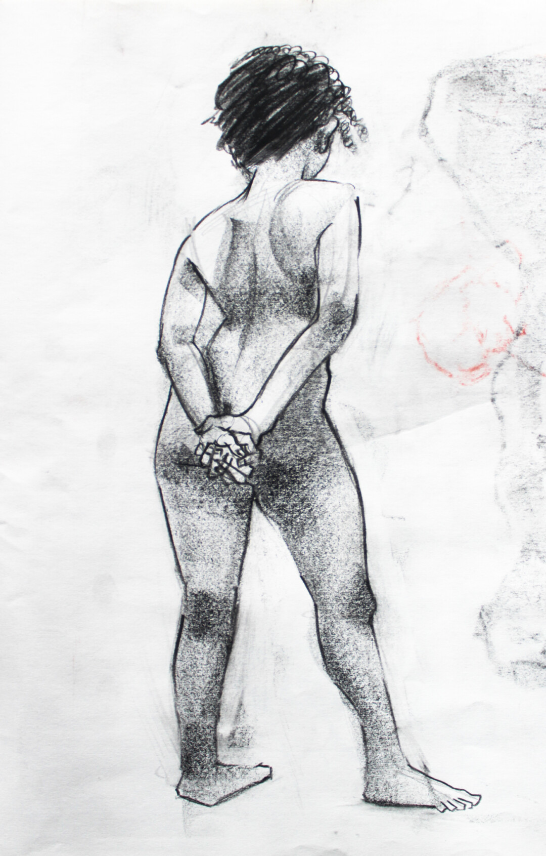 Charcoal on paper.<br>
7.25 x 12 in.