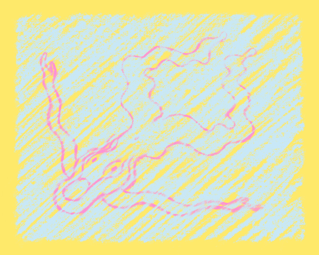 Digitally altered chalk pastel.