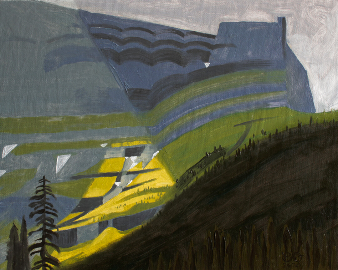 Oil on canvas panel.<br>
10 x 8 in.