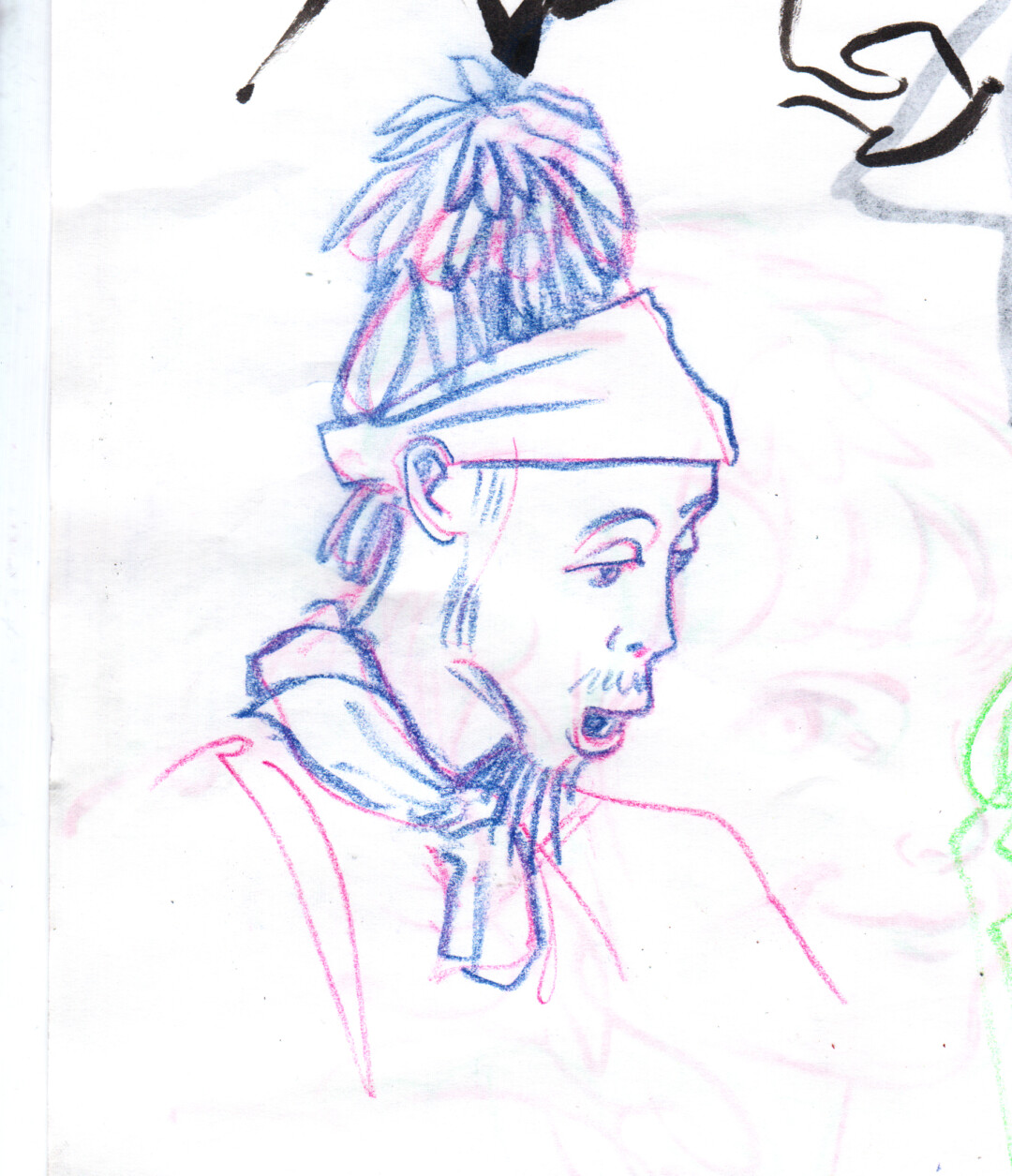 Soft pastel on paper.<br>
6 x 7 in.<br><br>
<a href="https://portfolio.christianfrederiksen.com/product/head-study-2019-2/">Buy Original</a><br><br>