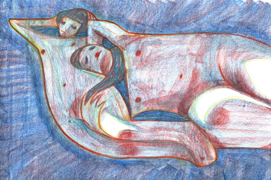 Chalk pastel on paper.<br>
11 x 17 in.