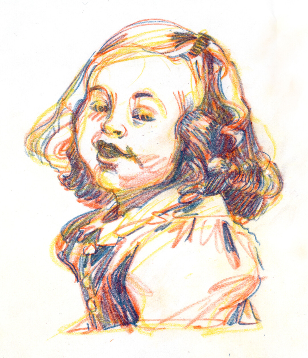 Chalk pastel on paper.<br>
8.5 x 7.1 in.<br><br>
<a href="https://portfolio.christianfrederiksen.com/product/translucent-candy-wrapper-kid-2023/">Buy Original</a><br><br>