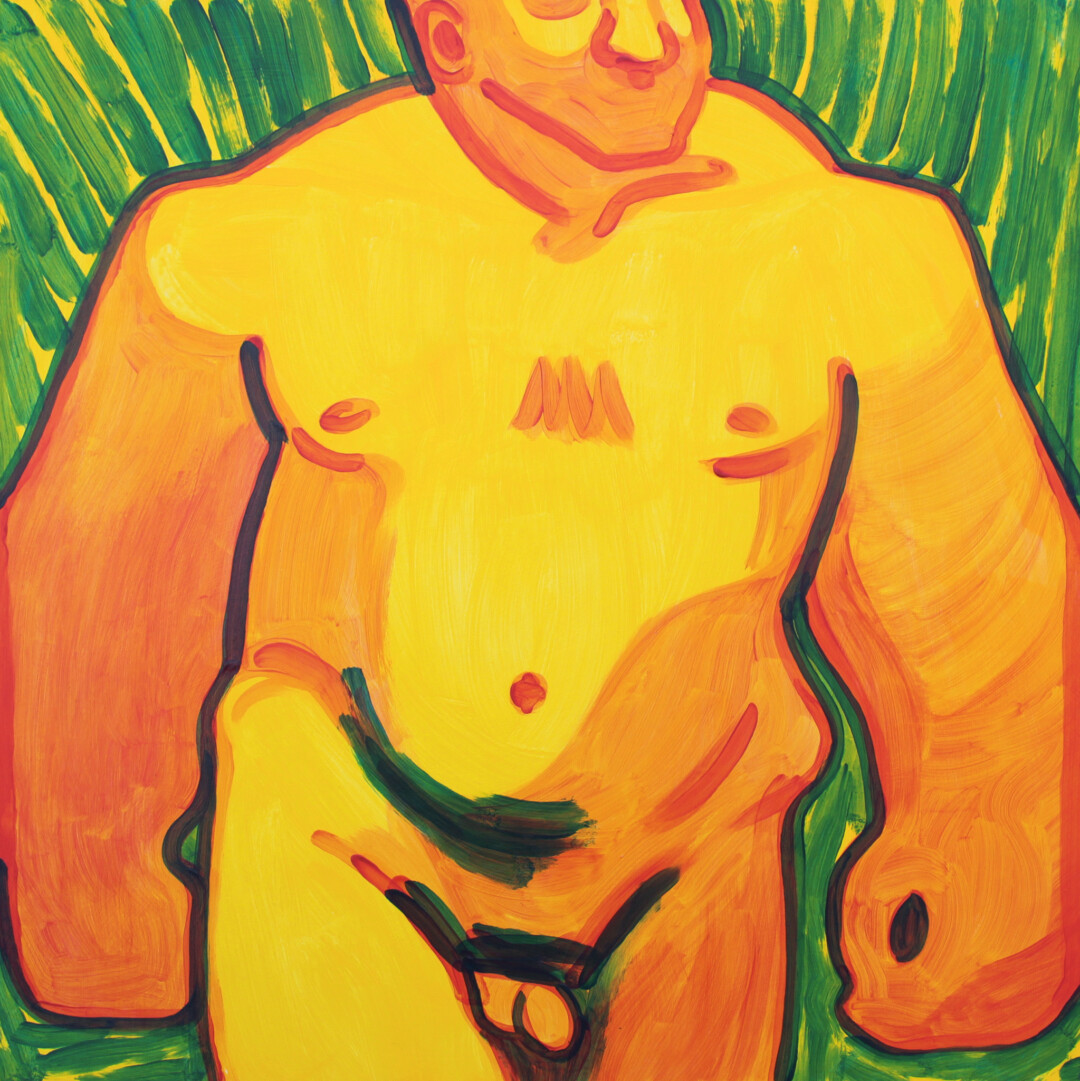 Acrylic on wood panel.<br>
20 x 20 in.<br><br>
<a href="https://portfolio.christianfrederiksen.com/product/glory-2023/">Buy Original</a><br><br>