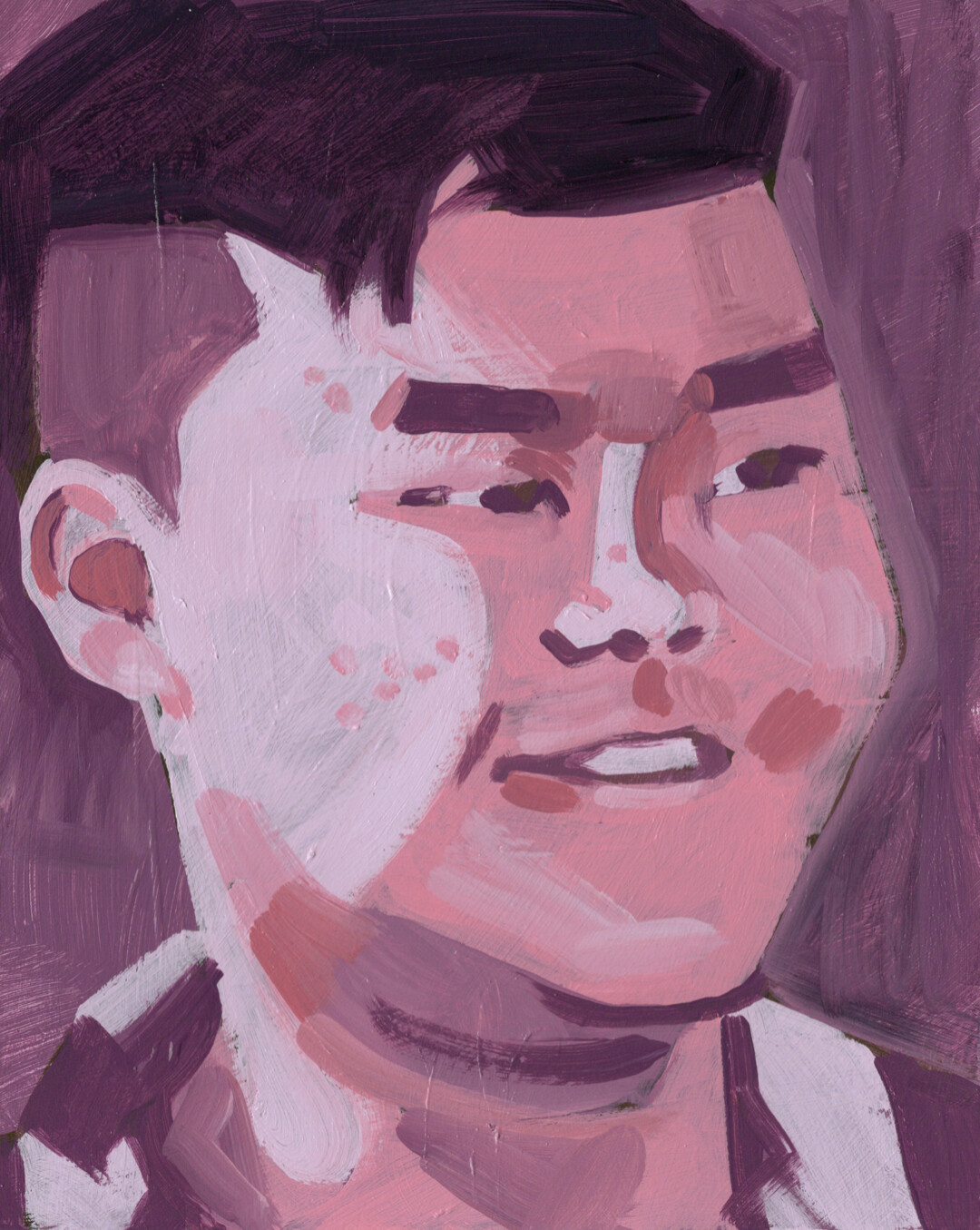 Acrylic on illustration board.<br>
10 x 8 in.<br><br>
<a href="https://portfolio.christianfrederiksen.com/product/hai-2023/">Buy Original</a><br><br>