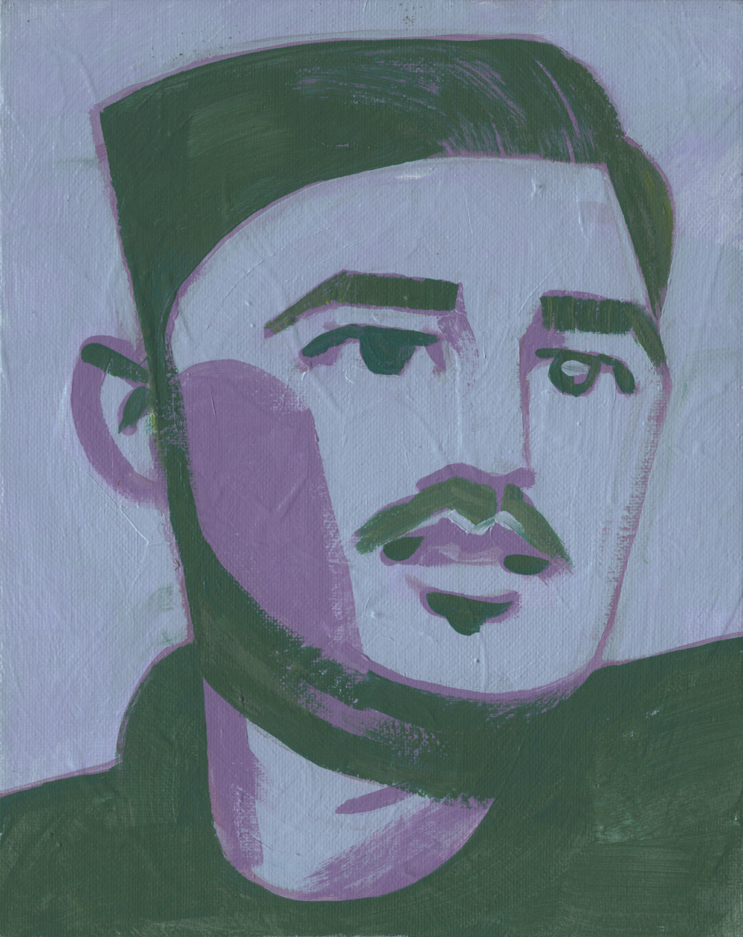 Acrylic on canvas panel.<br>
10 x 8 in.<br><br>
<a href="https://portfolio.christianfrederiksen.com/product/leo-2023/">Buy Original</a><br><br>