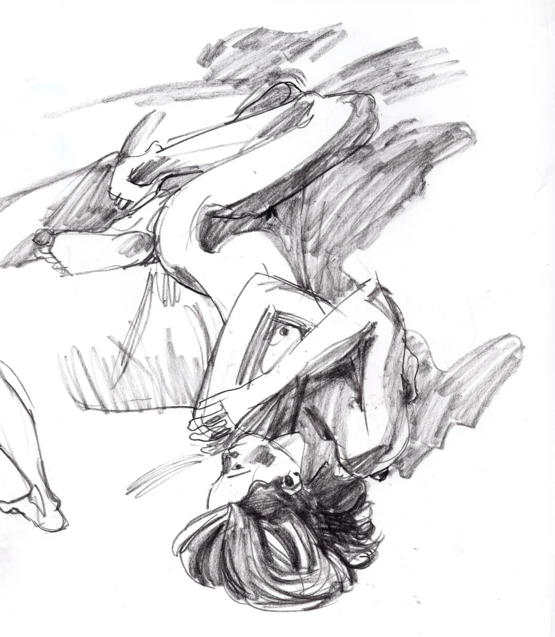 Charcoal on paper.<br>
12.1 x 10.6 in.<br><br>
<a href="https://portfolio.christianfrederiksen.com/product/gestural-nude-2023/">Buy Original</a><br><br>