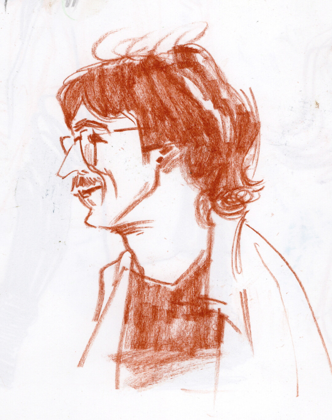 Chalk pastel on paper.<br>
6.8 x 5.4 in.<br><br>
<a href="https://portfolio.christianfrederiksen.com/product/head-study-102-2022/">Buy Original</a><br><br>