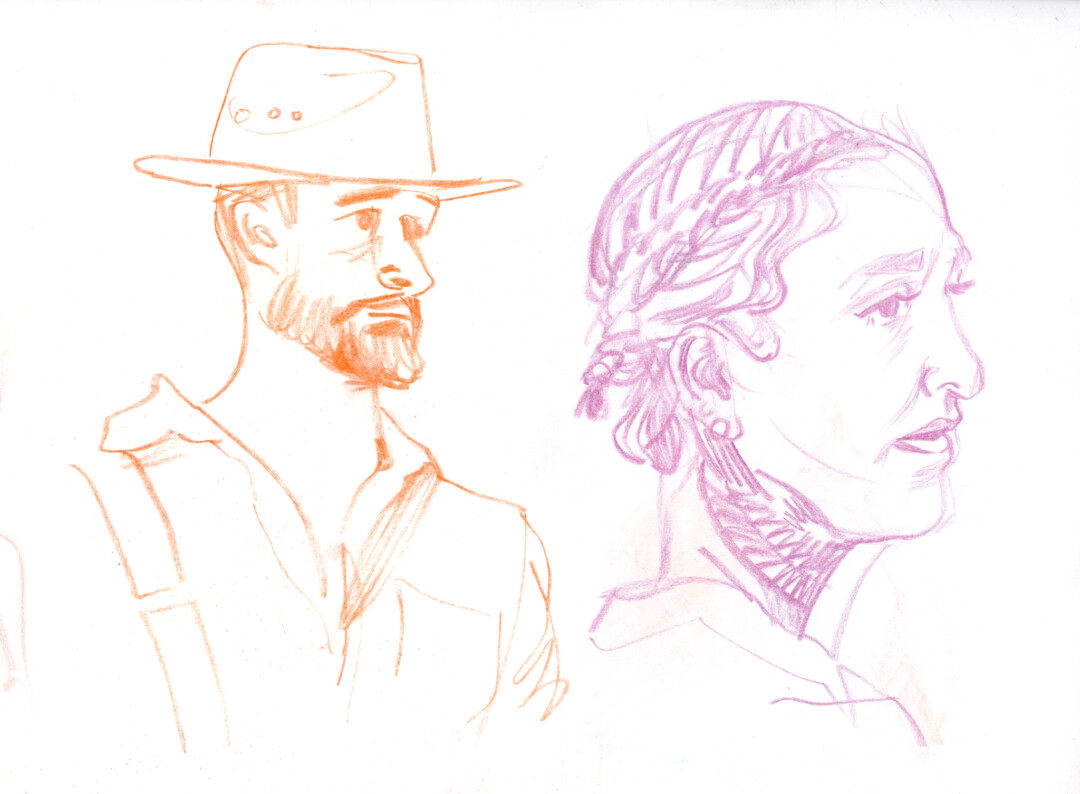 Chalk pastel on paper.<br>
8 x 10.9 in.<br><br>
<a href="https://portfolio.christianfrederiksen.com/product/head-studies-2022004-2022/">Buy Original</a><br><br>