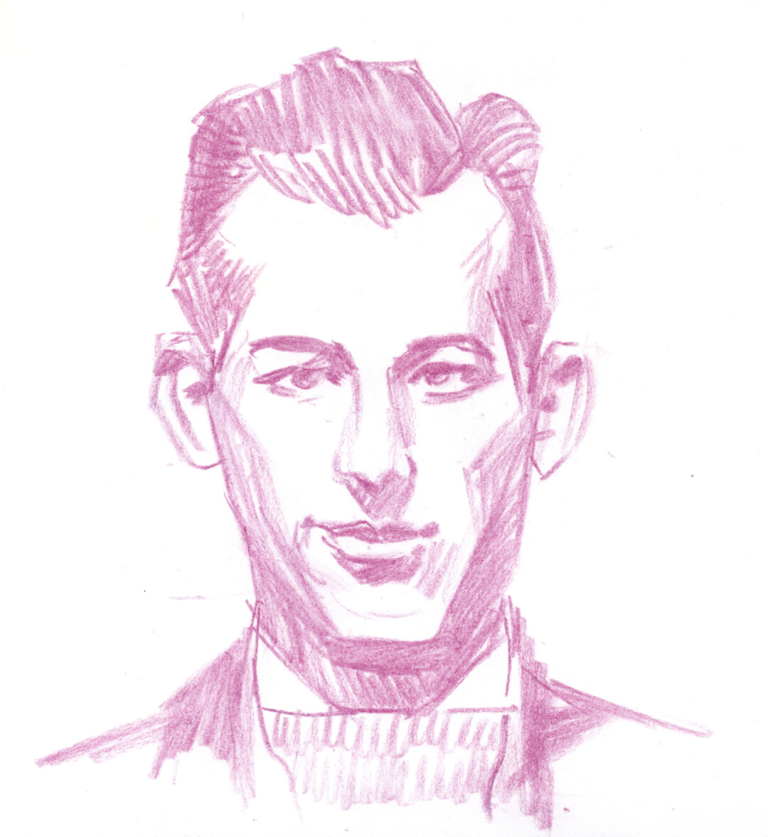 Chalk pastel on paper.<br>
6.2 x 5.7 in.<br><br>
<a href="https://portfolio.christianfrederiksen.com/product/head-study-2022014-2022/">Buy Original</a><br><br>