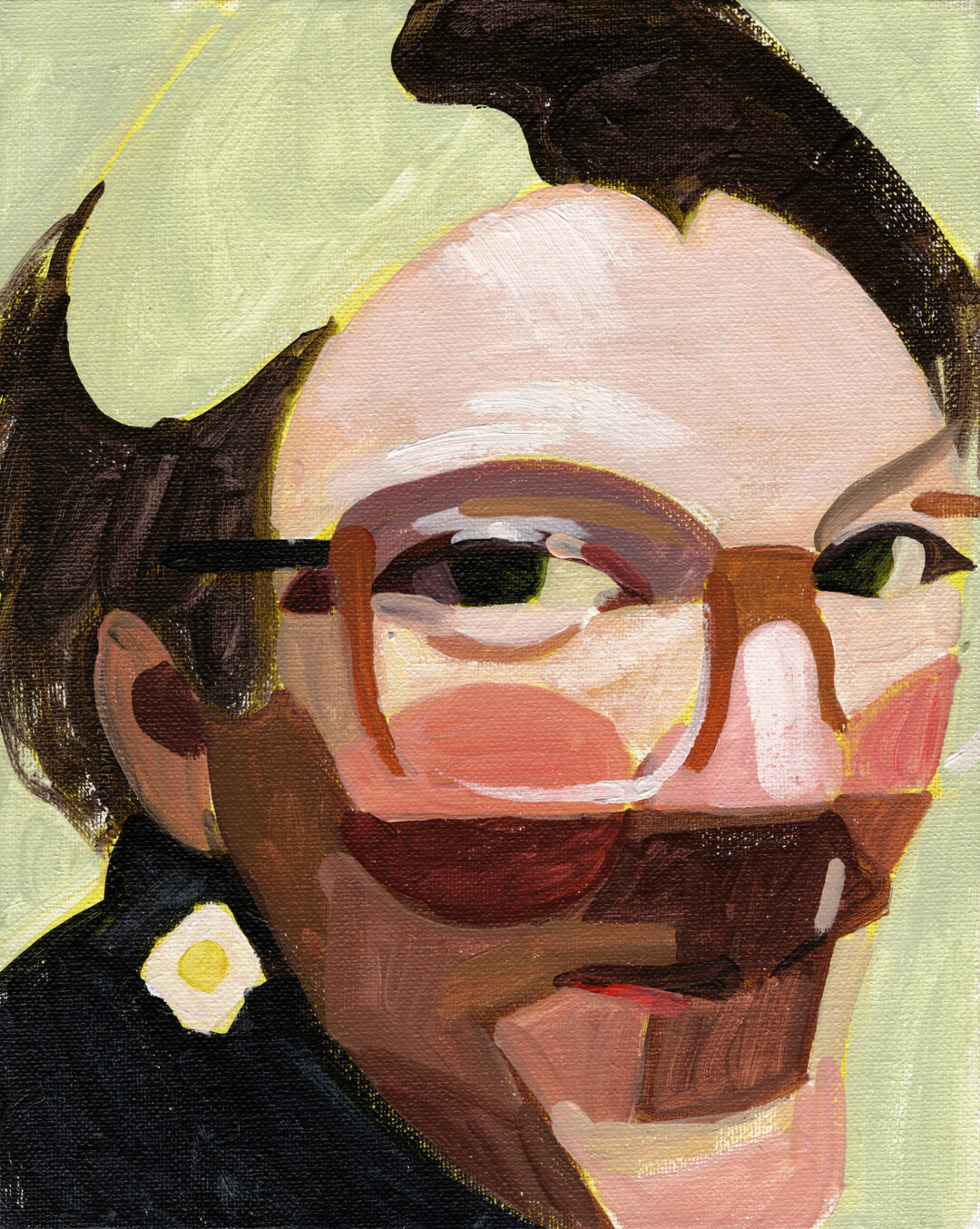 Acrylic on canvas board.<br>
10 x 8 in.